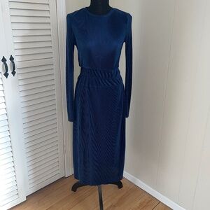 Zara Blue Long Sleeve Dress